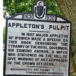 AFTER: Here’s how the restored historical marker looks now after a cleanup and a paint job. (Courtesy photo to The Saugus Advocate)