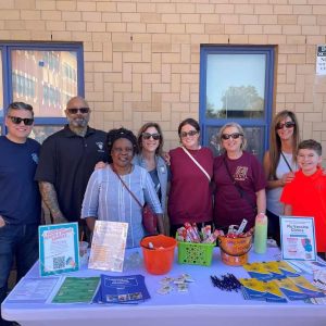 Pictured (from left): Mayor Gary Christenson with members of the Health and Human Services Department: Assistant Recovery Specialist PJ Bell, Clerk Caroline Gwokyalya, Public Health Nurse Maria Tamagna, Health and Human Services Coordinator Bridget Furlong, Special Assistant to the Mayor Maria Luise, Public Health Director Laura Vlasuk and her son James. (Courtesy photo)