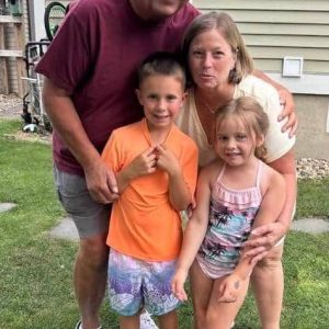 Billy with some of his favorite people: wife Michelle, grandkids Nolan & Kennedy.