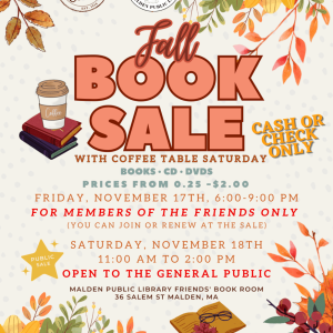 BOOK SALE flyer FALL 2023