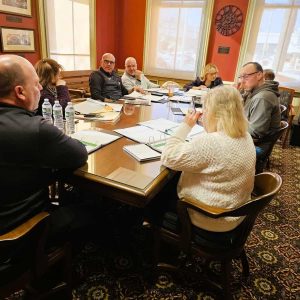 BUDGET BRIEFING: Town Manager Scott C. Crabtree presented Selectmen his preliminary operating budget for the 2027 Fiscal Year during a Tuesday morning briefing. (Saugus Advocate Photo by Mark E. Vogler)
