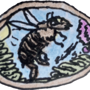 Bee Art (Courtesy illustration to The Saugus Advocate by Heather Savoie)