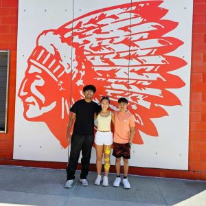 COLLEGE BOUND: Left to right, Salutatorian Anowar Mahabub, Class President Hannah Duong and Valedictorian Victor Phan have huge plans of furthering their education after they graduate tonight at Christie Serino Jr. Memorial Stadium. (Saugus Advocate photo by Mark E. Vogler)