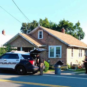 CRIME SCENE: Saugus Police responded to a murder at 315 Essex St. last Friday. (Courtesy photo to The Saugus Advocate by Michael Layhe)