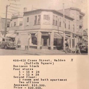 406-410 Cross St. in Suffolk Square of yesterday