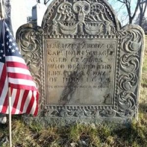 Capt. John Sprague' grave headstone, Forest Dale Cemetery, Malden