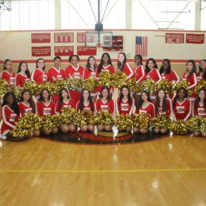 Shown from left to right: Front row: Mazzarine Jean, Ariana Osorio-Bonilla, Maria Helena Rangel, Kathleen Silva, Emma Perry, Justine Lynch, McKenzie Rivera, Kaitlyn Peralta, Aliana Pierotti, Ella Theligene, Capt. Sarah Tiberii and Bianca Moran; back row: Maria Luiza Dos Santos, Rileigh Kenney, Leosmary Perez, Capt. Angelina Papa, Capt. Alexa Uga, Ian Herrera, Leandro Perez, Olivia Dresser, Rochelle Castor, Kierstyn Carapellucci, Narnia Horatius, Danica Pham, Dorinda Vilson, Natalie Truong, Maria Isabel Rangel, Josee Colin and Capt. Jackie Salvador.