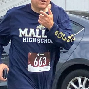 Mayor Gary Christenson takes part in the Irish American Labor Day Road Race. (Courtesy photo)