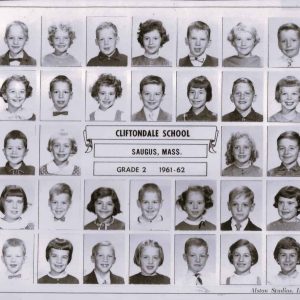 Cliftondale School second-graders in 1962 (Courtesy photo to The Saugus Advocate)