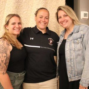 Revere softball coaches, left to right, Victoria Correia, Megan O’Donnell and Hailey Powers.