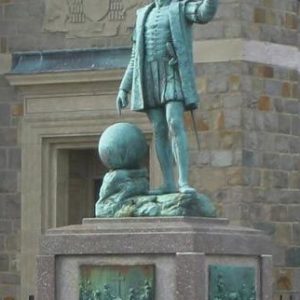 Statue of Christopher Columbus at St. Anthony of Padua Church