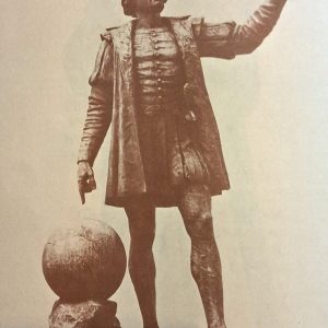 The statue of Christopher Columbus located at 250 Revere St.