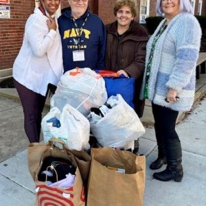 The Council on Aging delivered clothing that was donated by Everett community members to the Veterans Home in Chelsea.