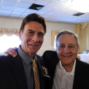 NIASHOF President David Caiazzo and Red Sox Hall of Famer Rico Petrocelli (right).