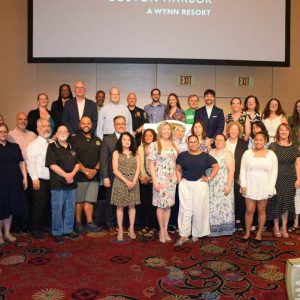 Everett Citizens Foundation Directors presented a grant check to A Better Tomorrow, Inc. during the distribution event at Encore Boston Harbor.