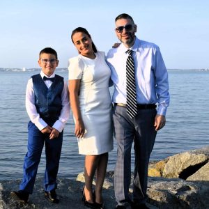 Brian Averback  and family