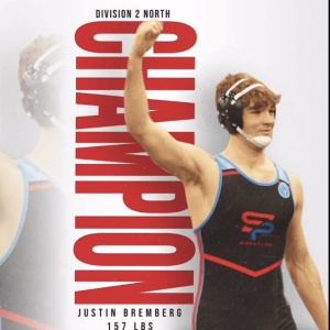 Justin Bremberg of Saugus claimed the 157-pound Division 2 North championship.