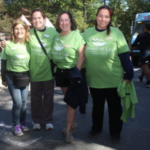 Shown from left: Bread of Life Executive Director Gabriella Snyder Stelmack, Board Member Sara Brandon, Development Director Patty Kelly, and Assistant Meal Coordinator Danielle Velasquez.