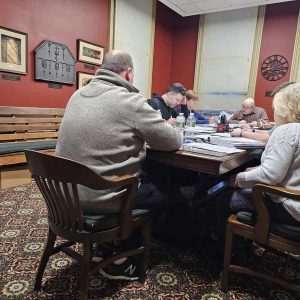 FINANCE COMMITTEE REVIEWS VOKE SCHOOL BUDGET: School officials weren’t invited to Wednesday night’s meeting. (Saugus Advocate photo by Mark E. Vogler)
