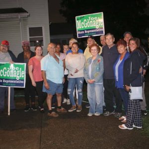 Former Ward 5 Councillor Rosa DiFlorio (far left) was one of State Representative Joseph McGonagle’s followers.