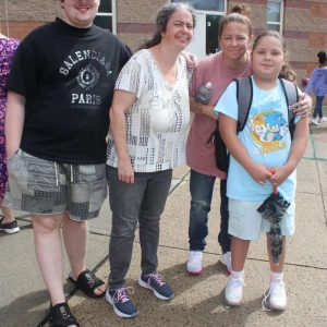 Shown from left to right: brother Chris McIntyre, aunt Tanya Ormond, mother Stacie Ormond and fourth-grader Lauren McIntyre.