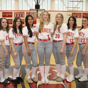 Seniors, shown from left to right: Talyciah Arrington, Jayla Davila, Peyton Warren, Kassidy Rivera, Ashley Seward, Emma Salvi, Alexa Uga and Mia Oliva.