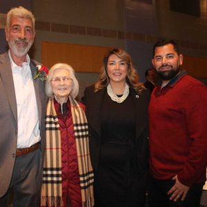 Ward 6 Councillor Chris Giannino and family, shown from left to right: Councillor Giannino, proud mom, JoAnn Giannino, Chris’ daughter, State Representative Jessica Giannino and her fiancé, Matthew Leone.
