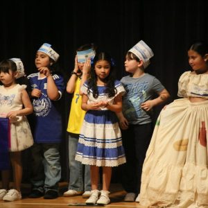 First graders from El Salvador at the A.C. Whelan School culture fair.