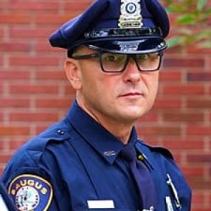 HERO POLICE OFFICERS: Pictured: Athanasios Limbanovnos and Ryan Bancroft (not pictured) have been recommended for commendations for saving a Lynn man’s life when they pulled him from the Saugus River on Monday. (Courtesy photos to The Saugus Advocate).