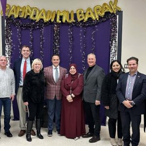 Abou-Fouda received two Citations from the State House, which were presented by State Representative Jeff Turco and State Senator Lydia Edwards. The group was honored to welcome Newburyport Councillor-at-Large Afroz Khan and Wakefield Town Council Chair Mehreen Butt, along with many community members and leaders.