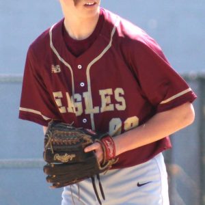 Eagles pitcher Liam Powers in action
