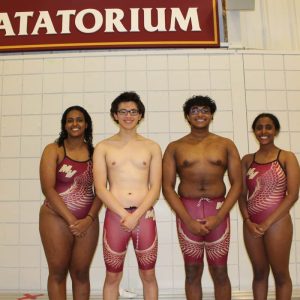 Seniors, pictured from left to right: Makda Johannes, captain Jason Yan, George George and Miriam Johannes.