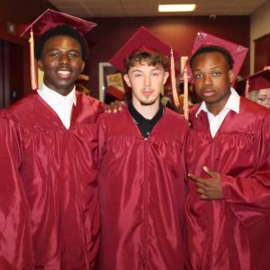 Pictured from left to right: Carl Damas, Dalton Kinnon, Chris Janvier.