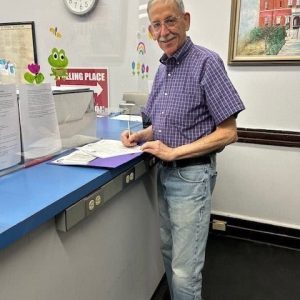 Ward 2 Councillor Ira Novoselsky is is shown at the Elections Commissioner's office at city hall with his nomination papers.