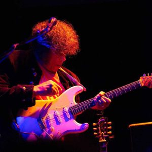 Legendary guitarist Jon Butcher is shown performing at a recent concert in Boston.