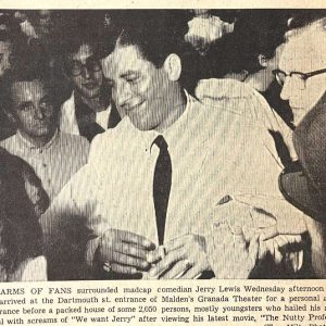 Jerry Lewis in Malden, 1963 (Tom Hiltz photo)