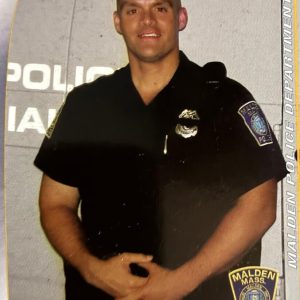 Malden Police Officer Joe Walker of Edgeworth retires.