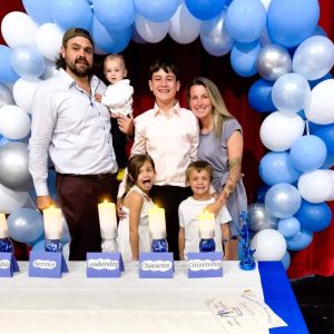 Jenna Rose Nuzzo with her family