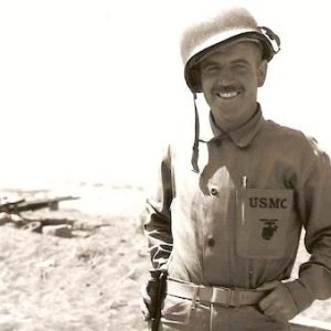 U.S. Marine Corps Sgt. John Jarvis in the Pacific Front during World War II. The late Sgt. Jarvis was the father of Kevin Jarvis, Malden Veterans’ Services Officer. (Courtesy/Malden Veterans Services/Kevin Jarvis)