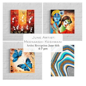 The Malden Public Library will display artwork by Meenakshi Keshwani. (Courtesy of the Malden Public Library)