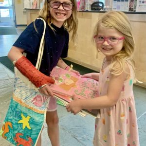 Kylie and Brinley Harper, a third-grader at the Belmonte STEAM Academy and a preschooler, respectively (Courtesy Photo of Amy Melton)