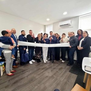 Pictured (from far left): Farhana Kabir, Franco Obeth, Dastenio Canario, Freddie Battista, Somaya Nahar, Sohel Ahmed, owner Beili Zhu, Chamber of Commerce Board of Directors member Wilbert Aubourg, Mayor Gary Christenson, Mehrnaz Maghsoudloo, Lillian Barabino, Jim Kalogeros, Chamber of Commerce Board President Hilda Torres and Board members Fiona Nattabi and Amarjit Sambe. (Courtesy photo)