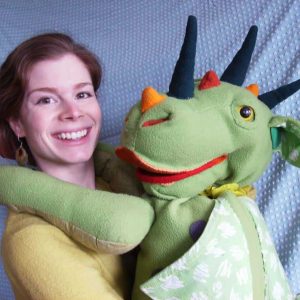 Lindsay and her puppet pals-2