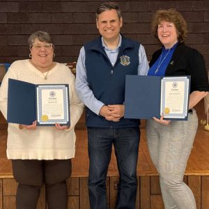 Pictured from left to right: Sharon Fama, Mayor Gary Christenson and Heidi Sutherland (Courtesy of the City of Malden)