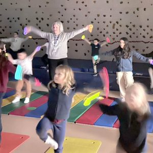 A.C. Whelan students enjoyed yoga with Principal Rachel Shanley during their Mindfulness Celebration.
