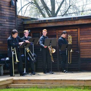 MOTHERS DAY SPECIAL The Four Paperclips Trombone Quartet Concert perform at Saugus Ironworks last Sunday (May 8)-2