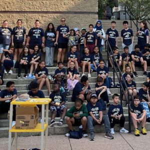 Over 50 students and staff from the Malden Public Schools (MPS) Summer English Learners (EL) Program recently visited the New England Aquarium in Boston. Above they are shown at the Salemwood K-8 School before their departure for the field trip. (Courtesy/Malden Public Schools Photos)