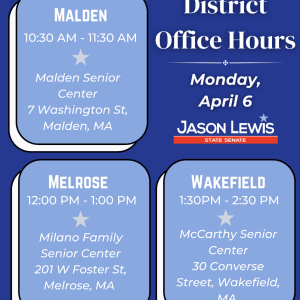 Malden, Melrose, and Wakefield Office Hours (1)
