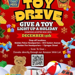 Malden Police and Fire TOY DRIVE