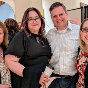 Pictured left to right: Councillor At-Large Michelle Bucci Luong, Ward 5 Councillor Ari Taylor, Mayor Gary Christenson, and Council President Amanda Lineham were among the many distinguished guests at the Wine Tasting Gala. (Photo Credit: Diana Jeong)